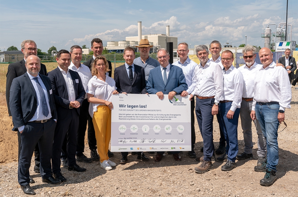 Wasserstoffregion Ostdeutschland Energiepark Bad Lauchstädt Spatenstich