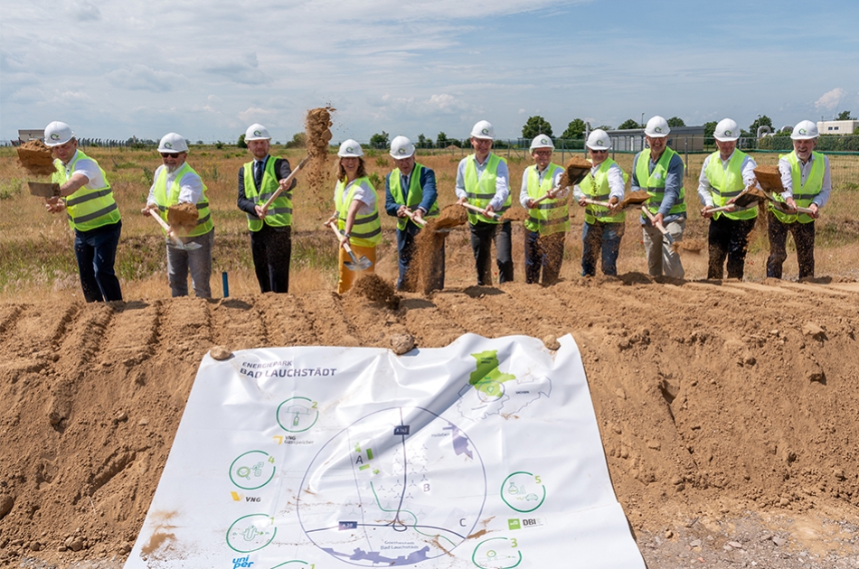 Wasserstoffregion Ostdeutschland Energiepark Bad Lauchstädt Spatenstich